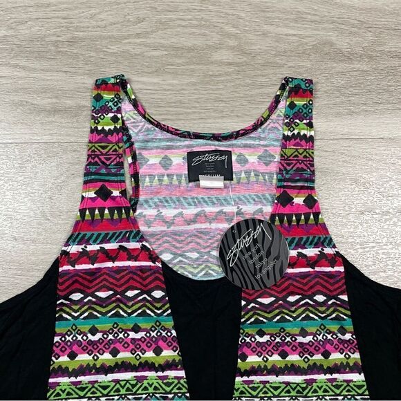Stussy tank top women’s size M black. - Picture 2 of 8